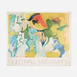 Willem de Kooning, Guild Hall East Hampton poster, 1976, offset lithograph in colors