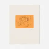 Robert Motherwell, Star of the Sea (from the Ulysses portfolio), 1988, etching in colors on Johannot