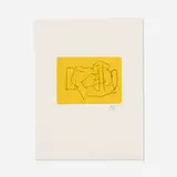 Robert Motherwell, The Bed (from the Ulysses portfolio), 1988, etching in colors on Johannot