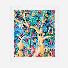 Jungleyea by Kenny Scharf, 2022, archival print on 290 gsm Entrada Rag paper with deckled edges, sold Dec 2024