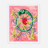 Kenny Scharf, Vring!, 2023, archival print with metallic accents, gloss overlays, and screenprinted highlights on 100% Cotton 290 gsm Entrada Rag