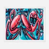 Kenny Scharf, Newazy, 2023, archival print on 290 gsm Cotton Entrada Rag paper with deckled edges