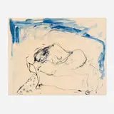 Tracey Emin, Curled Up (from the Greenpeace 50 Years portfolio), 2022, lithograph in colors