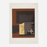 Louise Nevelson, Untitled II (from the Aquatint and Collage series), 1973, aquatint, gold leaf and collage on Fabriano