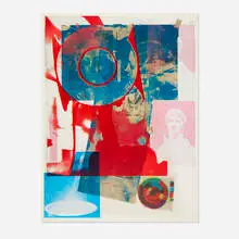Local Quarry One by Robert Rauschenberg, 1968, offset lithograph in colors, sold Dec 2024