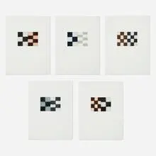 Five Unions by Sean Scully, 1996, etching, aquatint, sugarlift, and spitbite in colors, sold Dec 2024
