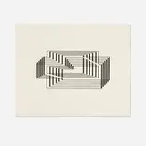Josef Albers, Interim (from the Graphic Tectonic series), 1942, lithograph on Serir Whitewove