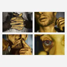 Bruce Nauman, Four works from the Infrared Outtakes portfolio, inkjet print