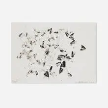 Susan Rothenberg, Moths and Peonies, 2012, photogravure in colors