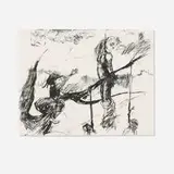 Kara Walker, Sketch for a Fabulous Tale, 2011, lithograph on Stonehenge