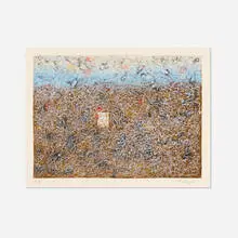 Mark Tobey, Untitled, 1961, lithograph in colors on Arches