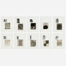 Terry Winters, Fourteen Etchings, 1989, intaglio with photogravure on Torinoko Gampi laid down on Amalfi paper