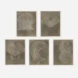 Terry Winters, Furrows, 1989, woodcut on CartaLafranca