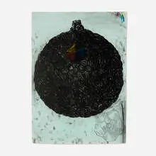 Terry Winters, Untitled, 1987, lithograph in colors on blue-green handmade J. Greene & Son paper