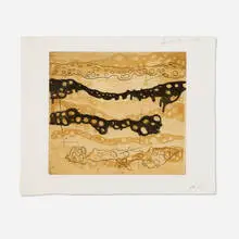 Terry Winters, Untitled (Whitney), 1991, hand-drawn Mylar Gravure, etching, sugar lift aquatint, spitbite and open bite etching in colors on Mulbery laid to J. Whatman 1956