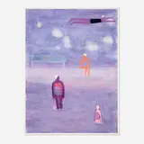 Katherine Bradford, Swimmers In Fog, 2021, archival pigment print on Hahnemühle museum etching paper