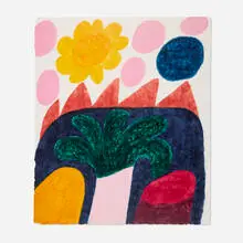 Carol Summers, Burning Mountain, 1985, woodcut in colors