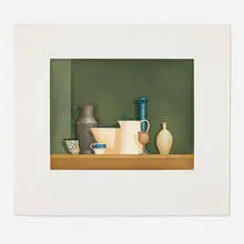 Umbria Verde by William H. Bailey, 1996, etching and aquatint in colors, sold Dec 2024