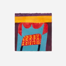 Mohwa by Carol Summers, 1980, woodcut in colors, sold Dec 2024