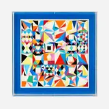 Yaacov Agam, Untitled (Construction), c. 1981, mixed media construction on board in Plexiglas
