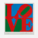 Robert Indiana, Untitled (from The Book of Love), 1996, screenprint in colors