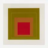 Josef Albers, WLS IV (from the White Line Squares, Series II portfolio), 1966, lithograph in colors on Arches