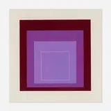 Josef Albers, WLS XI (from the White Line Squares, Series II portfolio), 1966, lithograph in colors on Arches