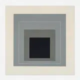 Josef Albers, WLS IX (from the White Line Squares, Series II portfolio), 1966, lithograph in colors on Arches