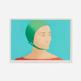 Alex Katz, The Green Cap, 1985, woodcut in colors on Tosa Kozo
