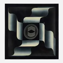 Billy Al Bengston, Tom, 1968, lacquer polyester resin on aluminum