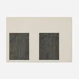 Frank Stella, Club Onyx—Seven Steps (from Black Series I), 1967, lithograph on Barcham Green paper