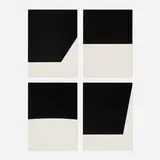 Ellsworth Kelly, Four works from Un coup de dés jamais n'abolira le hasard (by Stéphane Mallarmé)