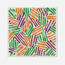 Jasper Johns, Untitled, 1977, screenprint in colors on Patapar printing parchment