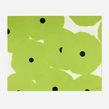 Ten Greens, March 20, 2006 by Donald Sultan, 2006, screenprint in colors on museum board, sold Dec 2024