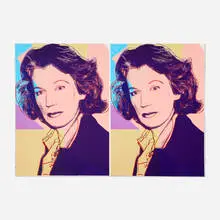 Andy Warhol, Mildred Scheel, 1980, screenprint in colors with diamond dust on Arches 88