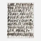 Mel Bochner, Liar, 2008, etching and aquatint on Japanese surface Gampi