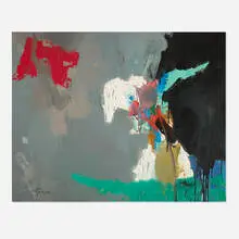 Sidney Gross, Abstract, c. 1958, oil on canvas