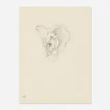Dora Maar, Flower study, ink on paper