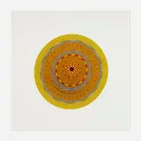 Stephen Dean, Target (Yellow), c. 2006, uncoiled dartboard