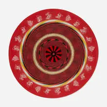 Stephen Dean, Target (Red), 2006, uncoiled dartboard