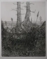 Mark Leithauser, The Journey Is the Teacher, Etching
