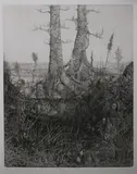 Mark Leithauser, The Journey Is the Teacher, Etching