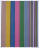 Gene Davis, SMITHSONIAN INSTITUTION RESIDENT ASSOCIATES ART COLLECTORS PROGRAM 10TH ANNIVERSARY, 1975, numbered 72/200, Color serigraph
