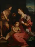Italian School, Holy Family with St