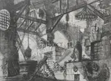 Giovanni Battista Piranesi, CARCERE XIII: THE WELL, numbered XIII upper right