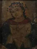 Mexican School, Immaculate Mary, IMMACULATE MARY, oil on tin