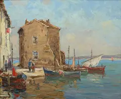 André Beronneau, Les Martiques, Oil on board