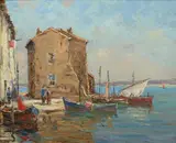André Beronneau, Les Martiques, Oil on board