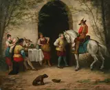 Diego García, Cavalier on Dappled Grey Horse, Oil on canvas