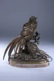 Ferdinand Pautrot, Pheasant Grouping, Pautrot; on a marble base